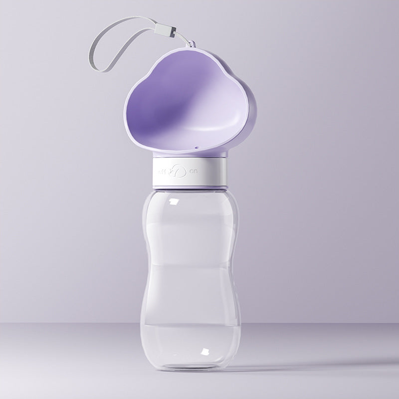 Portable water bottle with cup